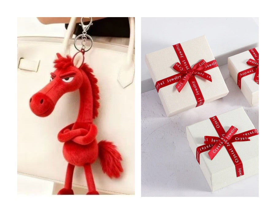 Schwarzes Pferd – Weiche handgefertigte Handpuppe