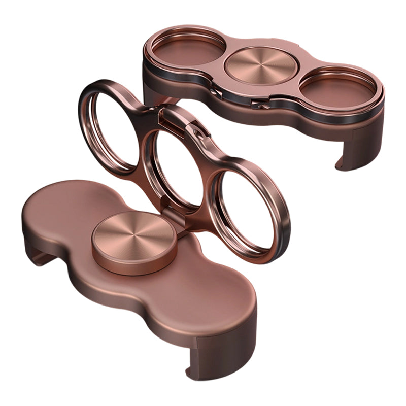✨ ✨ Dual-Ring Drei-Finger Handyhalter – 360° Rotation + Magnetische Halterung✨