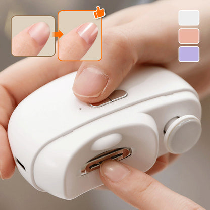 🎁 Heißer Verkauf 49 % RABATT🔥Automatischer elektrischer 3-in-1-Nagelknipser mit Polierfunktion 【Sicher und praktisch】