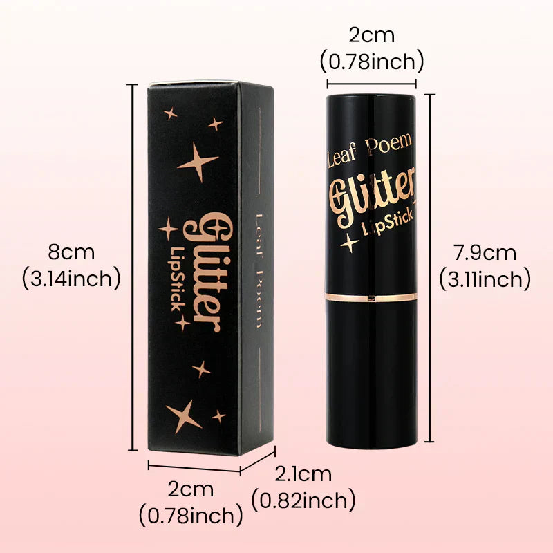 Wasserfester & feuchtigkeitsspendender Glitter-Lippenstift