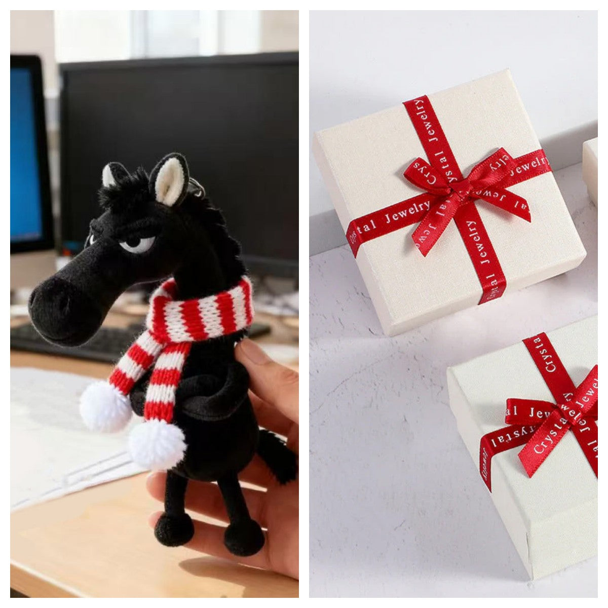 Schwarzes Pferd – Weiche handgefertigte Handpuppe