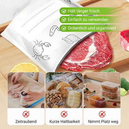 🔥Weltweiter Bestseller🍗 Zeitlich begrenztes Angebot! 3 kaufen, 2 gratis dazu🥦Wiederverwendbare, verschließbare Aufbewahrungsbeutel aus Aluminiumfolie