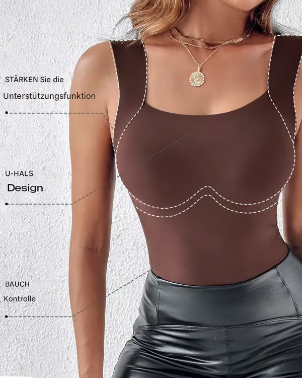 🏆Letzter Tag Sonderpreis 11,99 €!!💐Thermische Tank-Tops für Damen mit U-Ausschnitt und integriertem BH