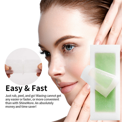 👉Glatt wie Seide, stark wie Wachs – 28 Tage ohne🔥  auf 90er Pack Wachsstreifen zur Haarentfernung – Jetzt glatte Haut genießen!