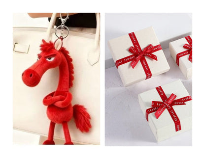 Schwarzes Pferd – Weiche handgefertigte Handpuppe