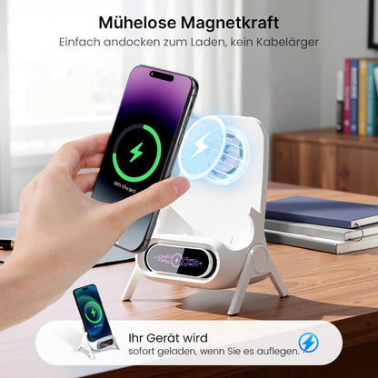 🔥 🎁 Multifunktionale kabellose Halterung mit Schnellladegerät für Smartphones