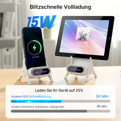 🔥 🎁 Multifunktionale kabellose Halterung mit Schnellladegerät für Smartphones