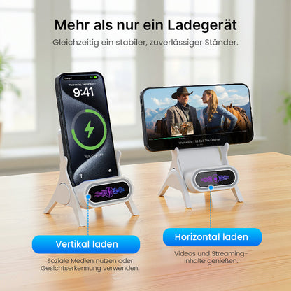 🔥 🎁 Multifunktionale kabellose Halterung mit Schnellladegerät für Smartphones