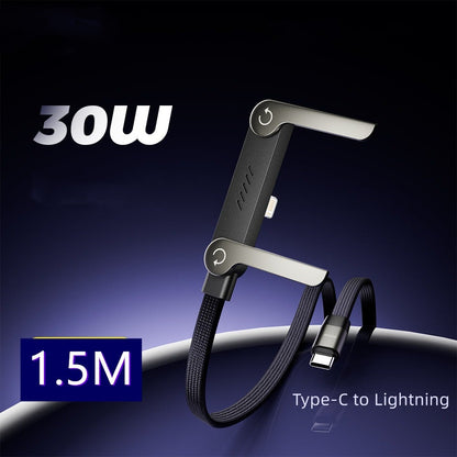 📱 60% RABATT! ⚡ 2-in-1 Geflochtenes Schnellladekabel mit Handyhalter – 240W Ultra-Fast, Stabiler Stand & Kein Kabelsalat 🔋