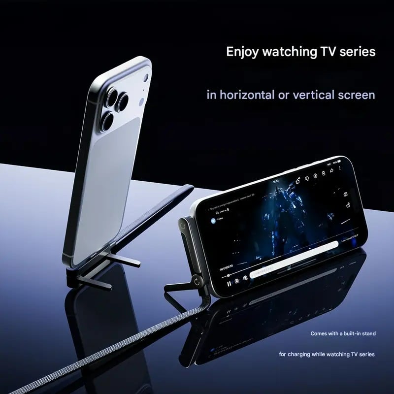 📱 60% RABATT! ⚡ 2-in-1 Geflochtenes Schnellladekabel mit Handyhalter – 240W Ultra-Fast, Stabiler Stand & Kein Kabelsalat 🔋