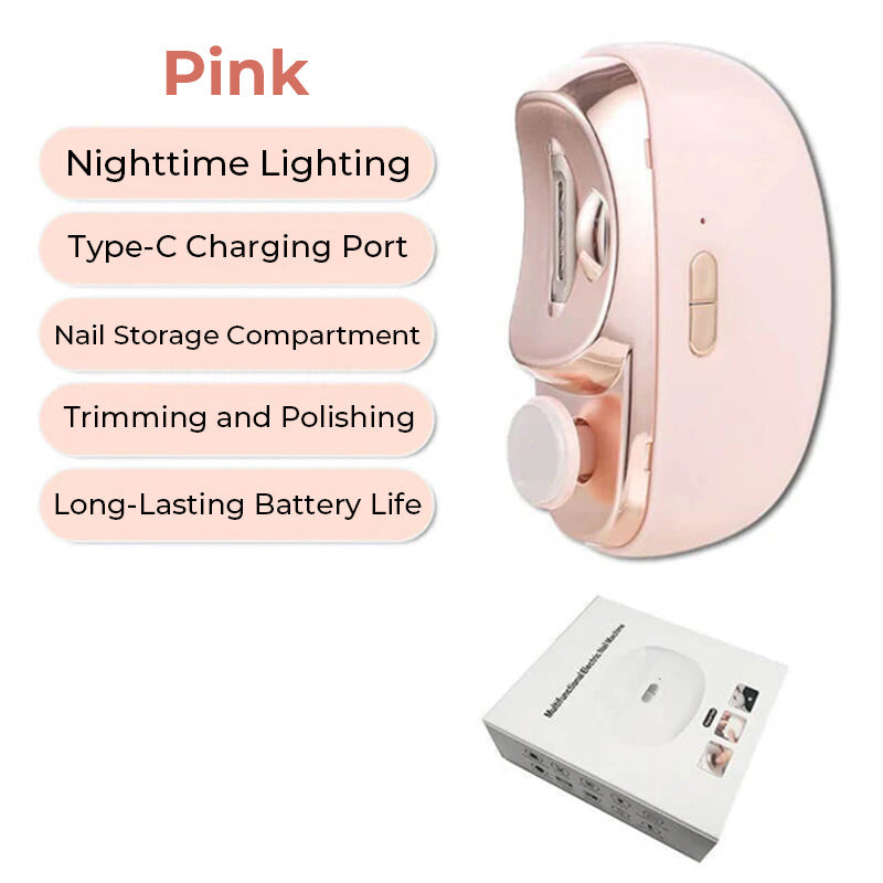 🎁 Heißer Verkauf 49 % RABATT🔥Automatischer elektrischer 3-in-1-Nagelknipser mit Polierfunktion 【Sicher und praktisch】