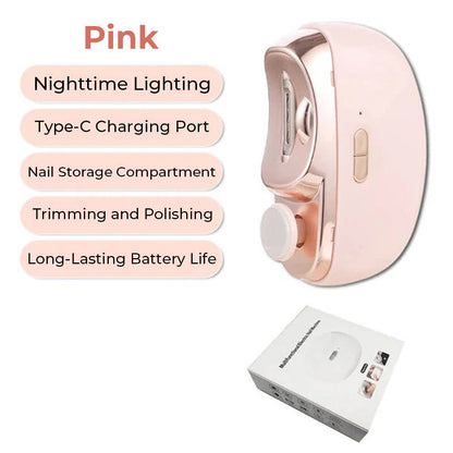 🎁 Heißer Verkauf 49 % RABATT🔥Automatischer elektrischer 3-in-1-Nagelknipser mit Polierfunktion 【Sicher und praktisch】