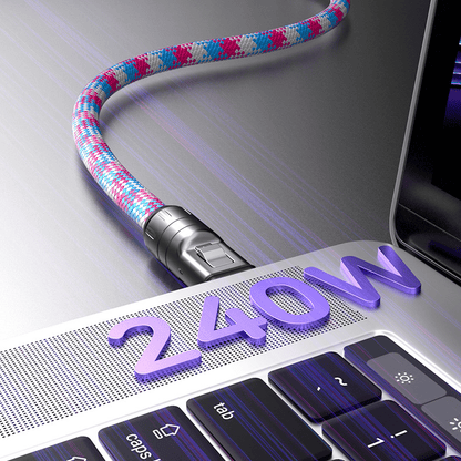 ⏰  🤳⚡C-zu-C-Ladekabel mit 240 W und tragbarem Armbanddesign