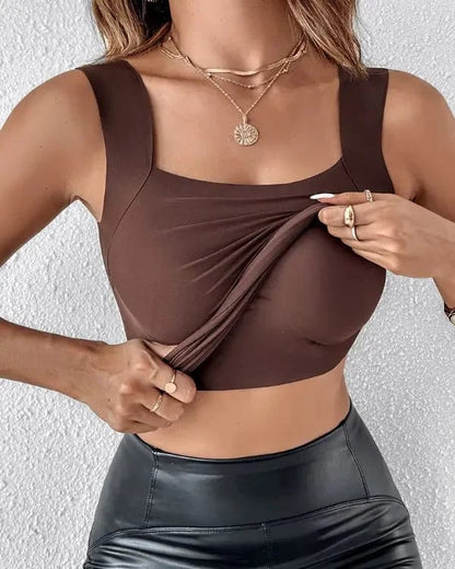 🏆Letzter Tag Sonderpreis 11,99 €!!💐Thermische Tank-Tops für Damen mit U-Ausschnitt und integriertem BH