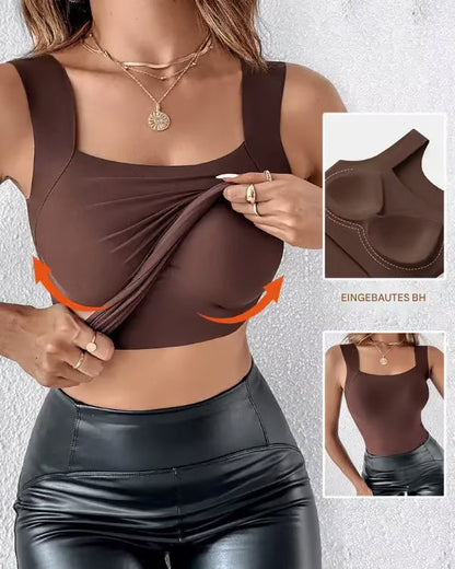 🏆Letzter Tag Sonderpreis 11,99 €!!💐Thermische Tank-Tops für Damen mit U-Ausschnitt und integriertem BH