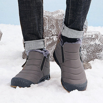 🎅Weihnachtsvorverkauf🎁Warme, wasserdichte Outdoor-Schneestiefel mit Kunstfellfutter für den Winter