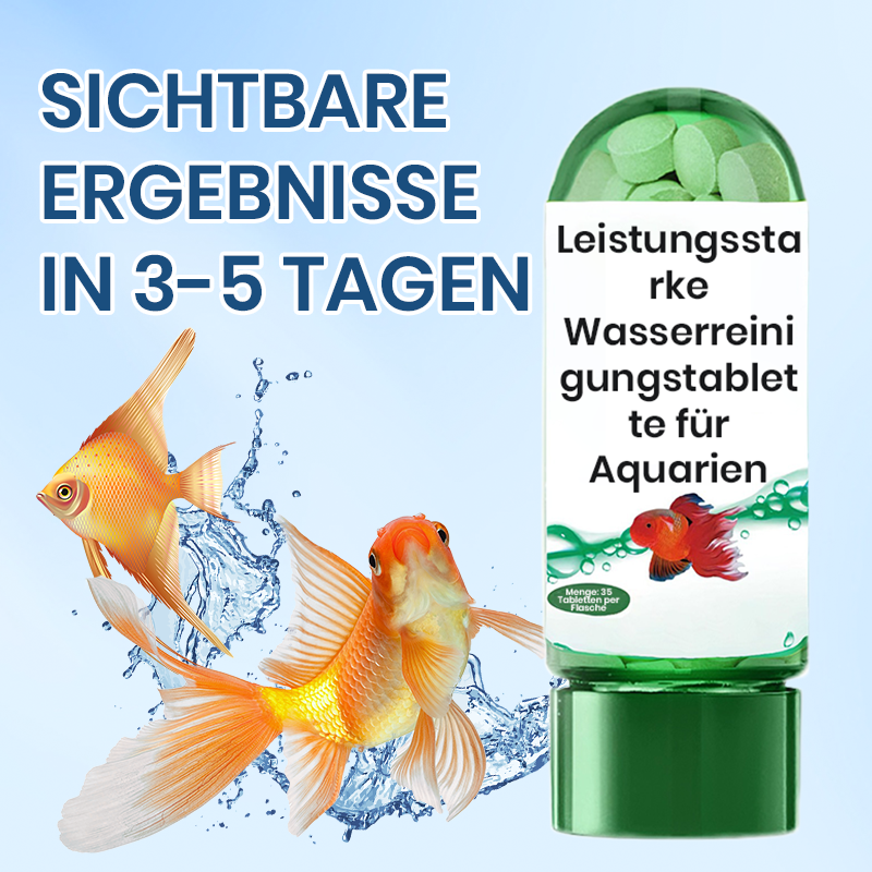 💧Leistungsstarke Wasserreinigungstablette für Aquarien