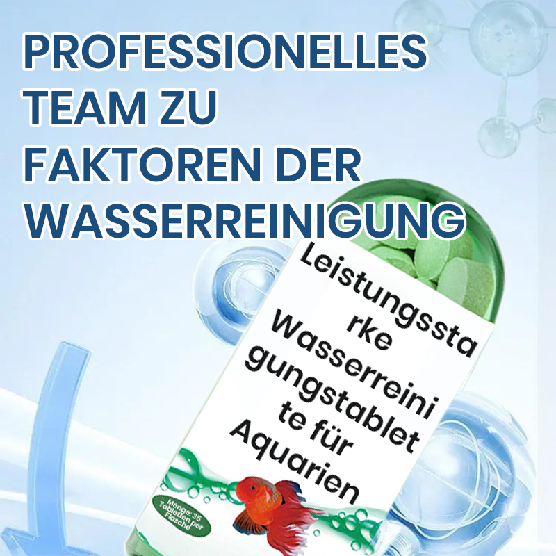 💧Leistungsstarke Wasserreinigungstablette für Aquarien