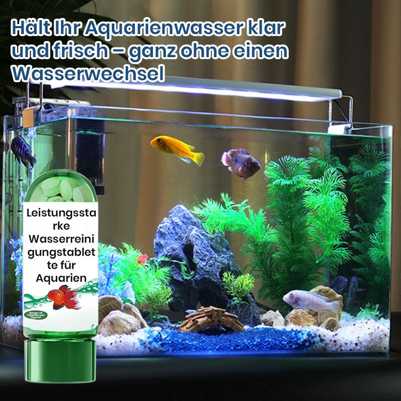 💧Leistungsstarke Wasserreinigungstablette für Aquarien