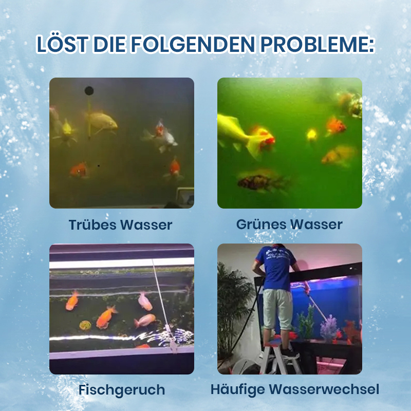 💧Leistungsstarke Wasserreinigungstablette für Aquarien