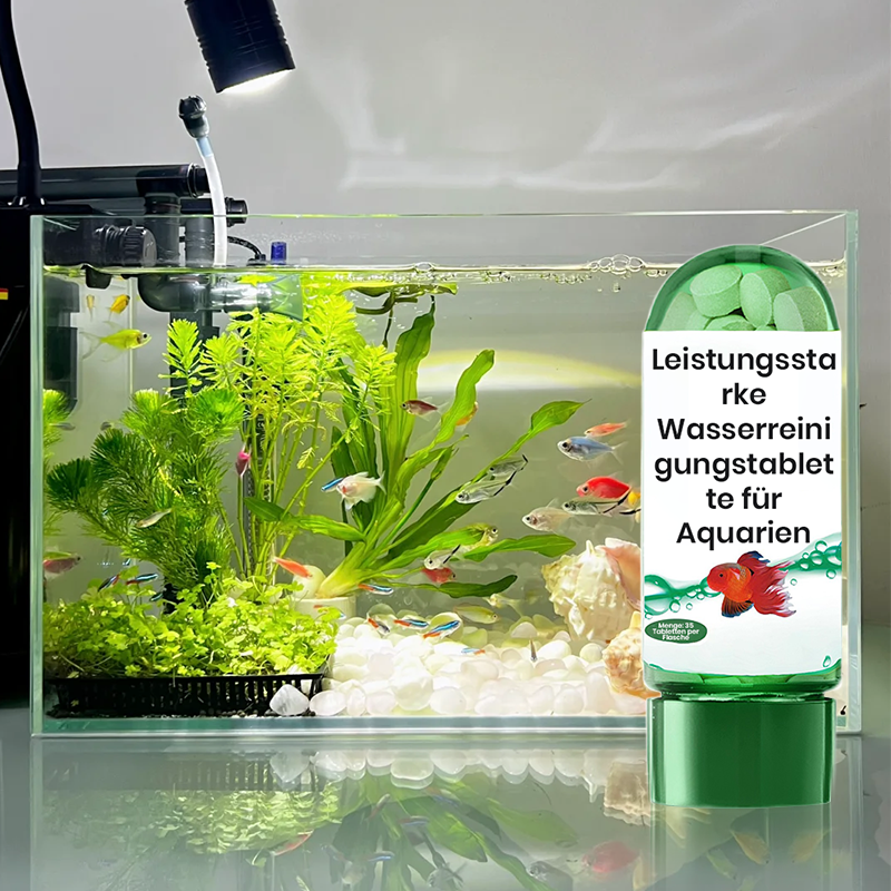 💧Leistungsstarke Wasserreinigungstablette für Aquarien