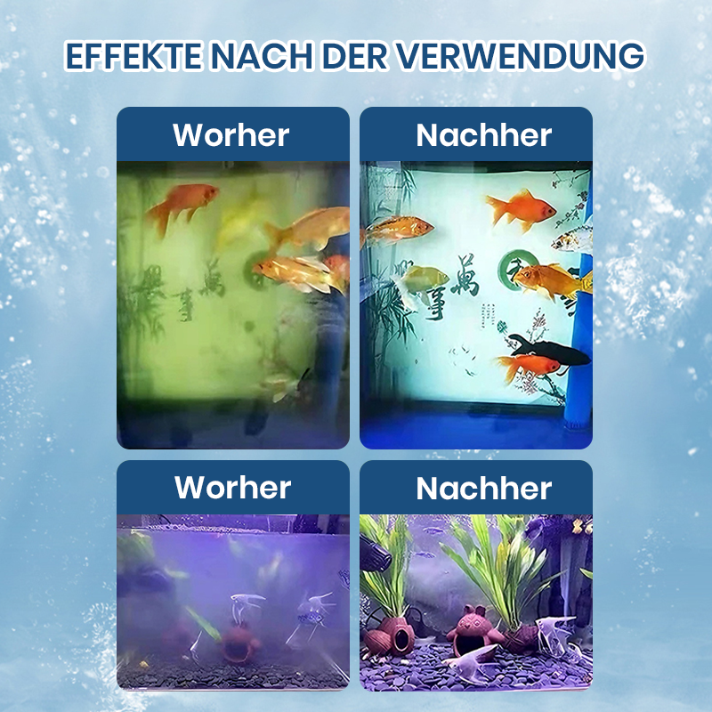 💧Leistungsstarke Wasserreinigungstablette für Aquarien
