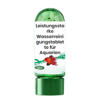 💧Leistungsstarke Wasserreinigungstablette für Aquarien