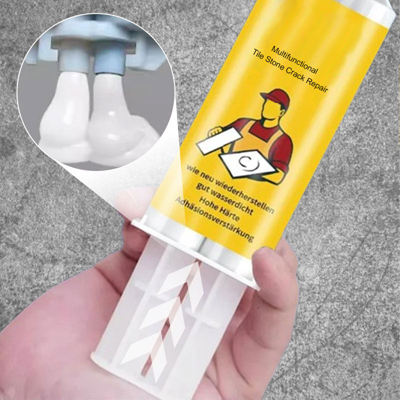 🧱 KAUFEN 2 ERHALTEN 3! ✨ Multifunktionale Reparatursets für Risse in Fliesen und Steinen - Enthält Füllmasse und Glättungswerkzeuge für professionelle Ergebnisse 🛠️✨