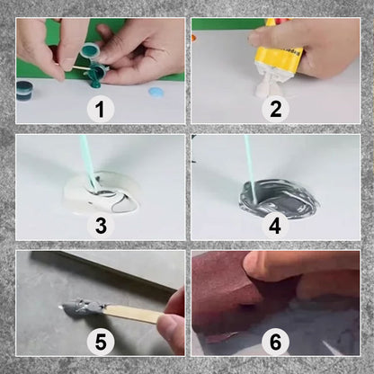 🧱 KAUFEN 2 ERHALTEN 3! ✨ Multifunktionale Reparatursets für Risse in Fliesen und Steinen - Enthält Füllmasse und Glättungswerkzeuge für professionelle Ergebnisse 🛠️✨