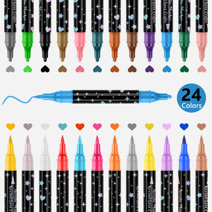 🎁Dual-Tip Glitter Marker Pen