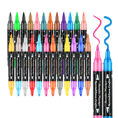 🎁Dual-Tip Glitter Marker Pen