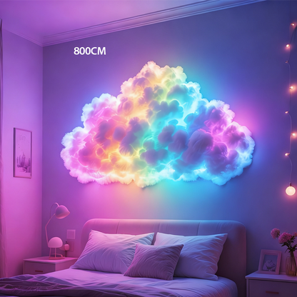 ☁️✨ DIY-Wolken-LED-Lichterkette – Mehrfarbenbeleuchtung + USB-Strom + Kreativset! ✨