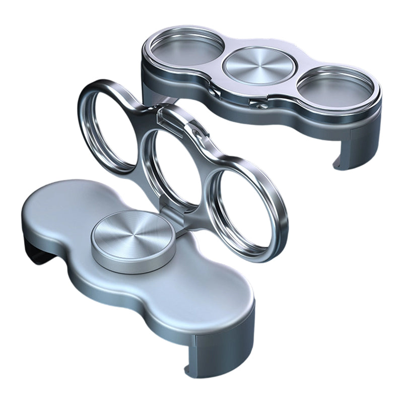✨ ✨ Dual-Ring Drei-Finger Handyhalter – 360° Rotation + Magnetische Halterung✨