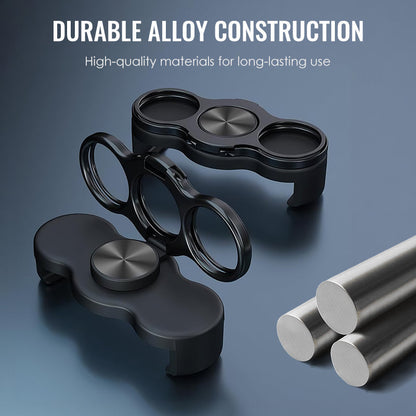 ✨ ✨ Dual-Ring Drei-Finger Handyhalter – 360° Rotation + Magnetische Halterung✨