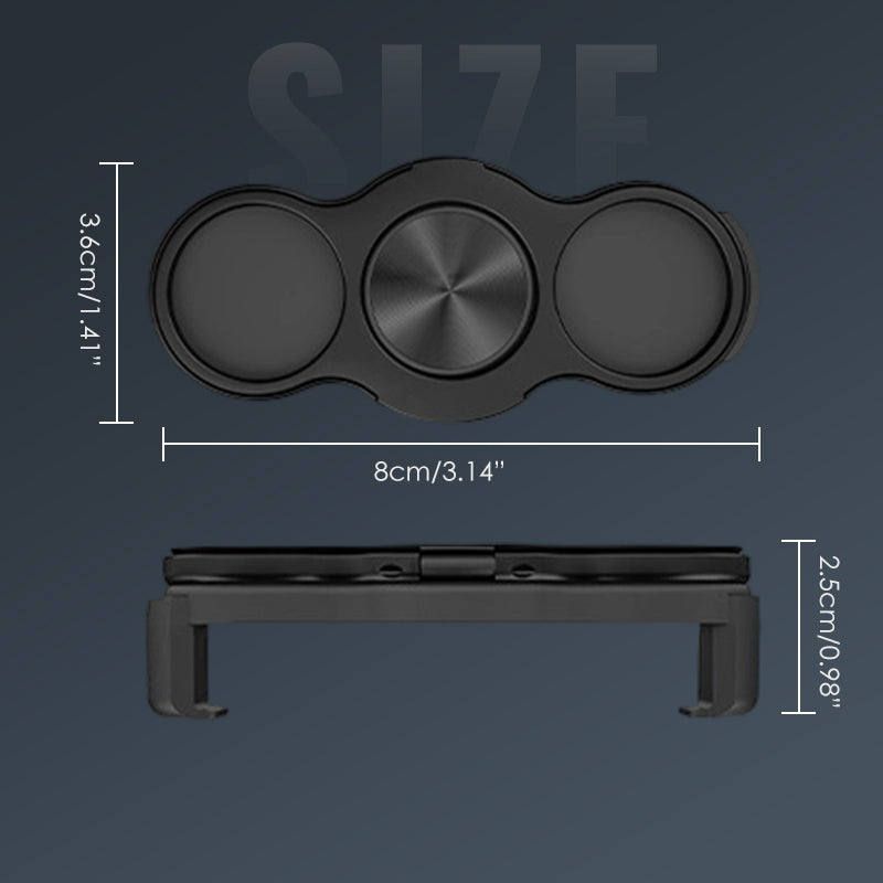 ✨ ✨ Dual-Ring Drei-Finger Handyhalter – 360° Rotation + Magnetische Halterung✨