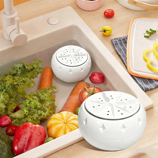 7🍎 JETZT 50 % RABATT! 🍉🥬 Effiziente tragbare Obst- und Gemüsewaschmaschinen
