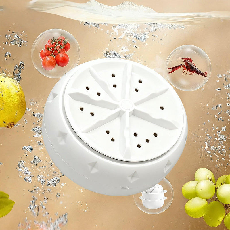 7🍎 JETZT 50 % RABATT! 🍉🥬 Effiziente tragbare Obst- und Gemüsewaschmaschinen