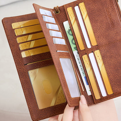 🏆Flash Sale 50% RABATT⚡Damen-Geldbörse im Retro-Stil mit RFID-Schutz