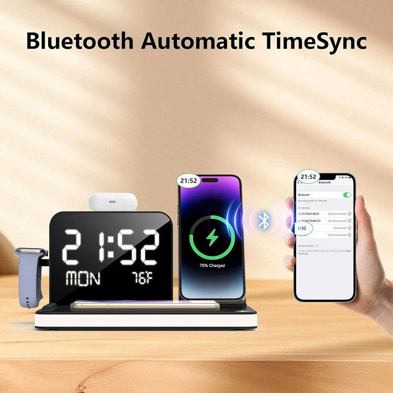 💎50% RABATT! 💎 7-in-1 Kabellose Ladestation – Laden Sie Smartphone, AirPods, Smartwatch & mehr gleichzeitig – Schnell, Ordnung & Platzsparend ⚡📱