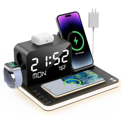 💎50% RABATT! 💎 7-in-1 Kabellose Ladestation – Laden Sie Smartphone, AirPods, Smartwatch & mehr gleichzeitig – Schnell, Ordnung & Platzsparend ⚡📱