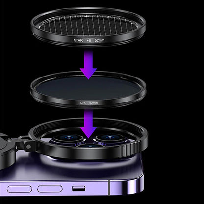 2-in-1 Magnetischer CPL- und Sternfilter für Objektive