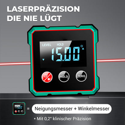 🔥Solange der Vorrat reicht 40 % Rabatt!🎉Magnetischer digitaler Winkelmesser mit elektronischem Laser
