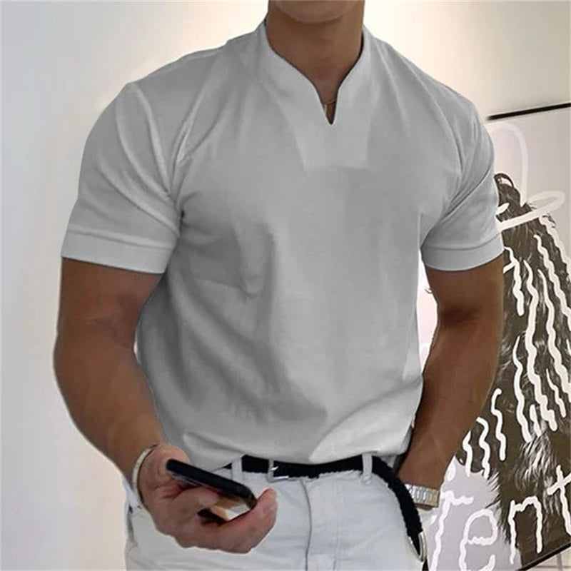 🏋️ Sportliches Herren V-Shirt aus Baumwolle – Ideal für Training & Freizeit👕