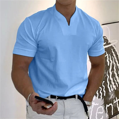 🏋️ Sportliches Herren V-Shirt aus Baumwolle – Ideal für Training & Freizeit👕